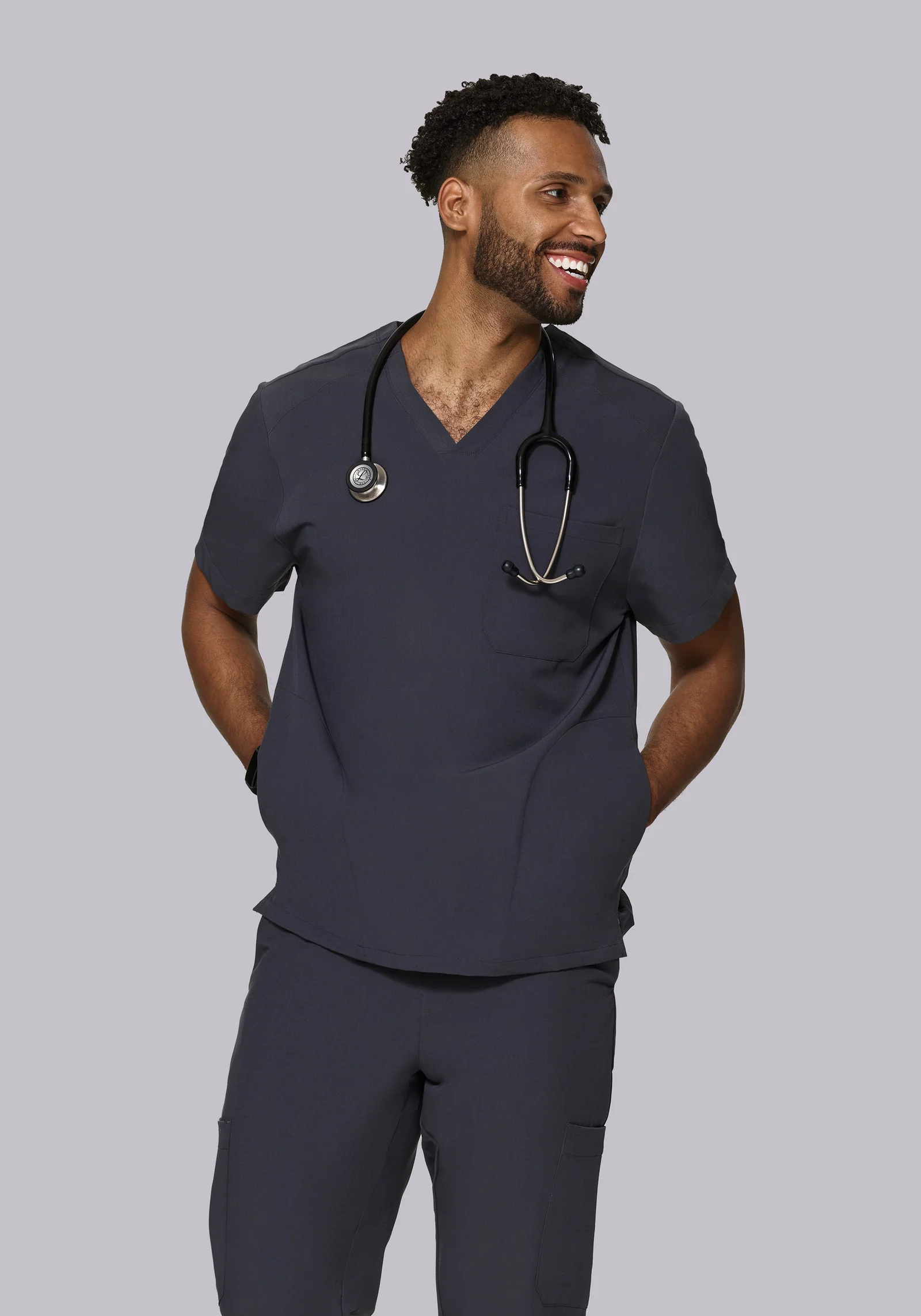 Mandala Men's 3 Pocket Scrub Top